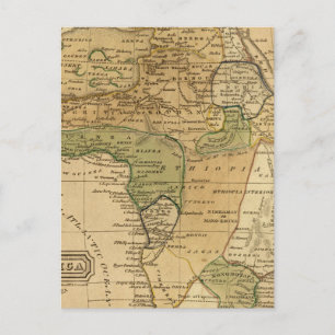 Cartão Postal Mapa da África por Worcester