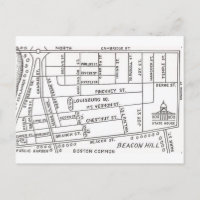 Mapa da Beacon Hill de Boston