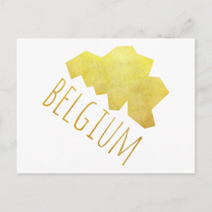 Cartão Postal Mapa da Bélgica