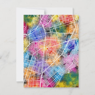 Cartão Postal Mapa da Cidade da Colômbia