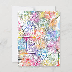 Cartão Postal Mapa da Cidade das Filipinas no Caloocan