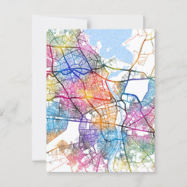 Cartão Postal Mapa da Cidade de Adana Türkiye