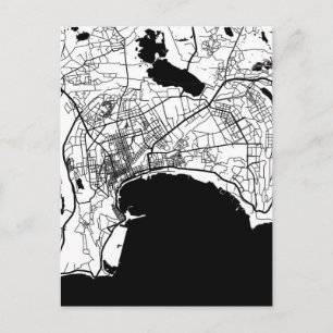 Cartão Postal Mapa da Cidade de Baku Azerbaijão
