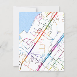 Cartão Postal Mapa da Cidade de Camayenne Guiné
