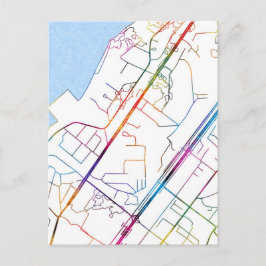 Cartão Postal Mapa da Cidade de Camayenne Guiné