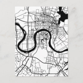 Cartão Postal Mapa da Cidade de Changde China