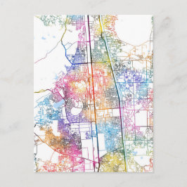Cartão Postal Mapa da cidade de Faridabad Haryana