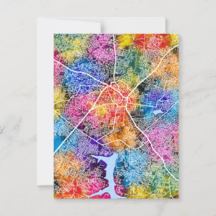 Cartão Postal Mapa da Cidade de Ilorin Nigéria