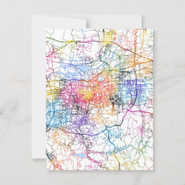Cartão Postal Mapa da cidade de Jinan China