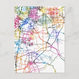 Cartão Postal Mapa da Cidade de Jinzhong China