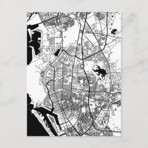 Cartão Postal Mapa da Cidade de Kaohsiung Taiwan
