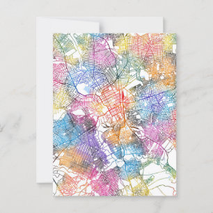 Cartão Postal Mapa da cidade de Lubumbashi na República Democrát