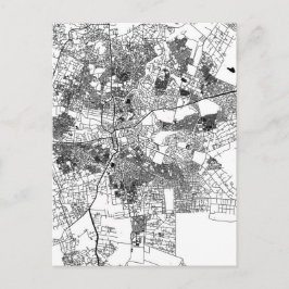 Cartão Postal Mapa da Cidade de Lusaca Zâmbia