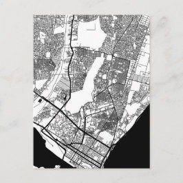 Cartão Postal Mapa da Cidade de Maputo Moçambique