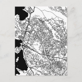 Cartão Postal Mapa da Cidade de Mwanza Tanzânia