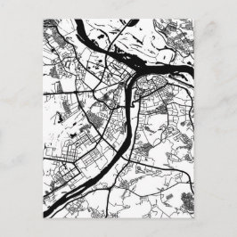 Cartão Postal Mapa da Cidade de Níjni Novgorod Rússia