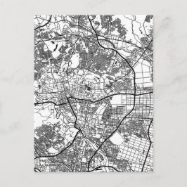 Cartão Postal Mapa da Cidade de Sendai Japão