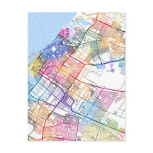 Mapa da Cidade de Sharjah Emirados Árabes Unidos