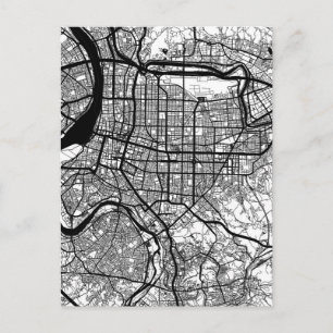 Cartão Postal Mapa da Cidade de Taipei Taiwan