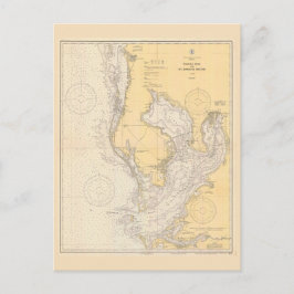 Cartão Postal Mapa da cidade de Tampa Bay, Flórida