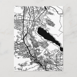Cartão Postal Mapa da Cidade de Tbilisi Geórgia