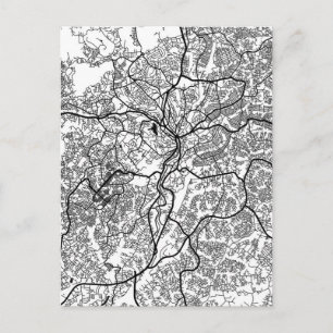 Cartão Postal Mapa da Cidade de Yaoundé Camarões