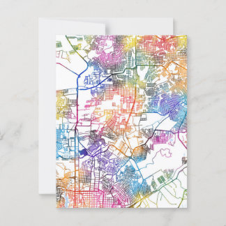 Cartão Postal Mapa da Cidade do Brasil Manaus