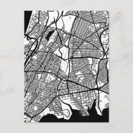 Cartão Postal Mapa da Cidade do Bronx EUA