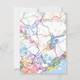 Cartão Postal Mapa da Cidade do Japão Kobe