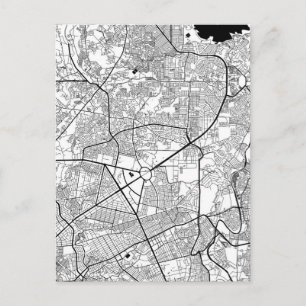 Cartão Postal Mapa da Cidade Quezon Filipinas