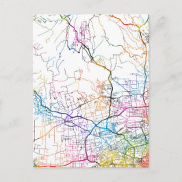 Cartão Postal Mapa da Cidade Xianyang China