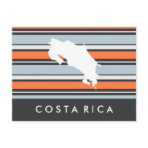 Mapa da Costa Rica: listras modernas
