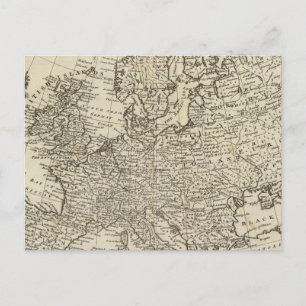Cartão Postal Mapa da Europa 3