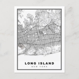 Cartão Postal Mapa da Ilha Longa