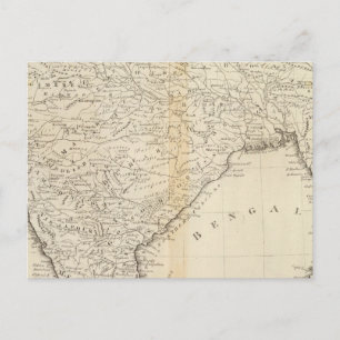 Cartão Postal Mapa da Índia