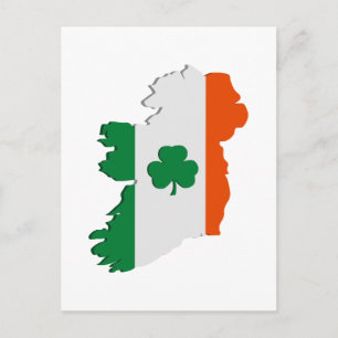 Cartão Postal Mapa da Irlanda