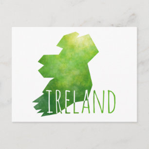 Cartão Postal Mapa da Irlanda