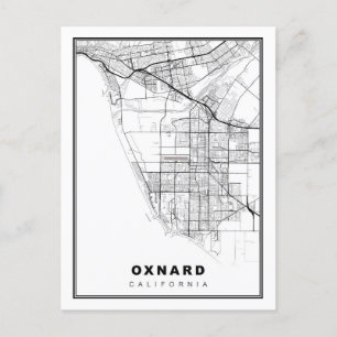 Cartão Postal Mapa da Oxnard