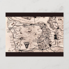 Cartão Postal Mapa da Península Olímpica