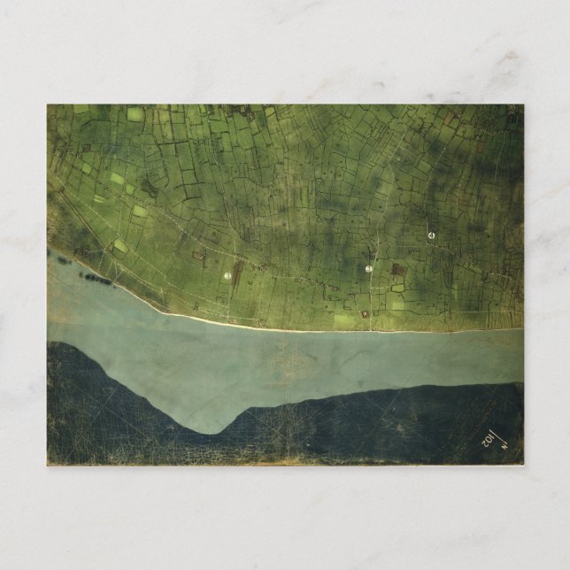 Cartão Postal Mapa da Segunda Guerra Mundial da Praia de Utah No (Frente)