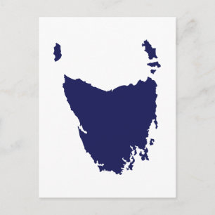 Cartão Postal Mapa da Tasmânia