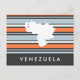 Cartão Postal Mapa da Venezuela: Tiras Modernas
