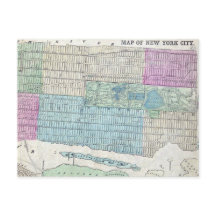 Mapa de 1870 do Central Park da Cidade de Nova Yor
