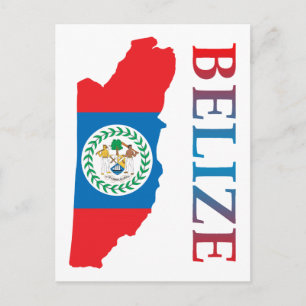 Cartão Postal Mapa De Belize