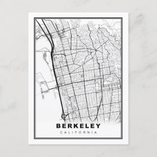 Cartão Postal Mapa de Berkeley