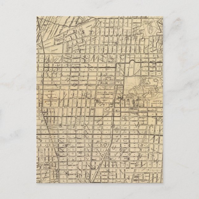 Cartão Postal Mapa de Berkeley, Califórnia (Frente)