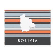 Mapa de Bolívia: Listras modernas