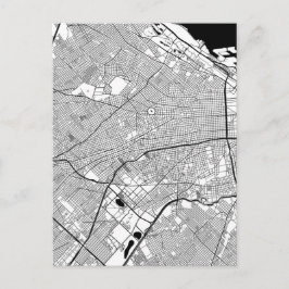 Cartão Postal Mapa de Buenos Aires Argentina