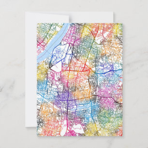 Cartão Postal Mapa de Calcutá em Bengala Ocidental