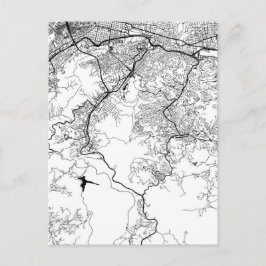 Cartão Postal Mapa de Caracas Venezuela